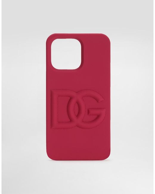 Dolce & Gabbana ロゴエンボス Iphone 14 Pro Max ケース Pink