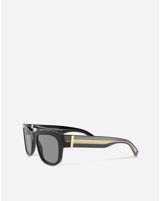 Dolce & Gabbana Gray Gros Grain Sunglasses for men