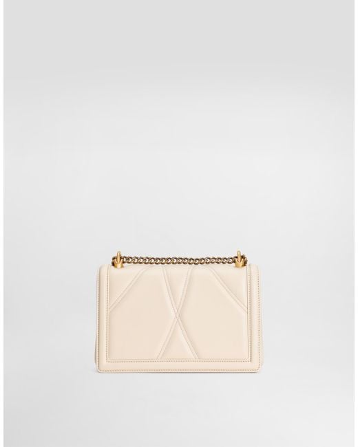 Dolce & Gabbana Natural Medium Devotion Shoulder Bag