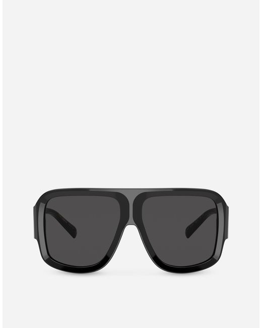 Dolce & Gabbana Dg Crossed Sunglasses in Gray für Herren