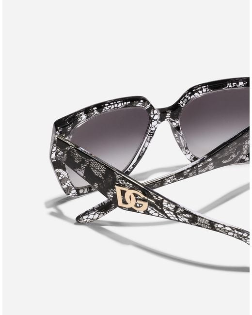 Dolce & Gabbana Gray Dg Crossed Sunglasses