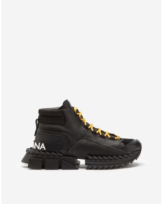 dolce and gabbana super king sneakers on feet
