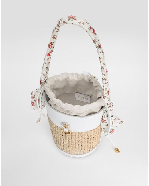 Dolce & Gabbana White Capri Bucket Bag