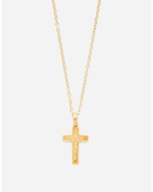 Dolce & Gabbana White Sicily Pendant 18 Carat for men