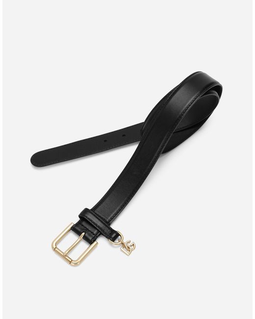 Dolce & Gabbana White Dg Charm Belt