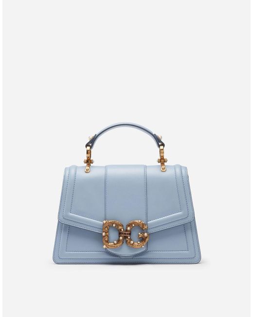 Sac Dg Amore En Cuir De Veau Cuir Dolce & Gabbana en coloris Bleu | Lyst