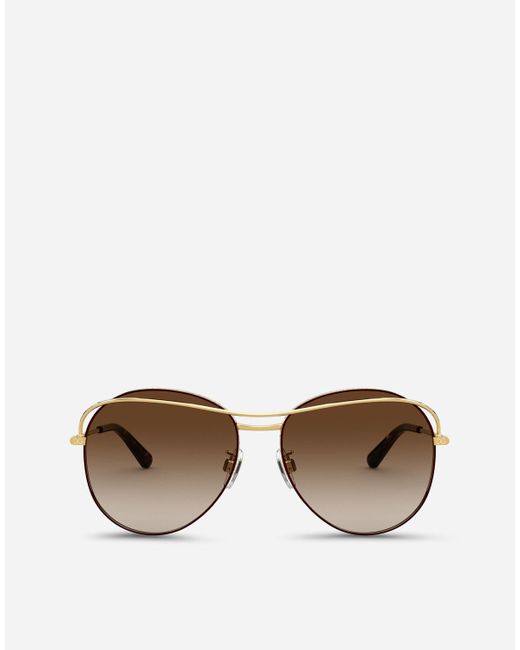 Slim Sunglasses di Dolce & Gabbana in Metallic