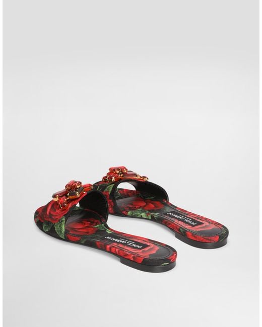 Ciabatta Flat di Dolce & Gabbana in White