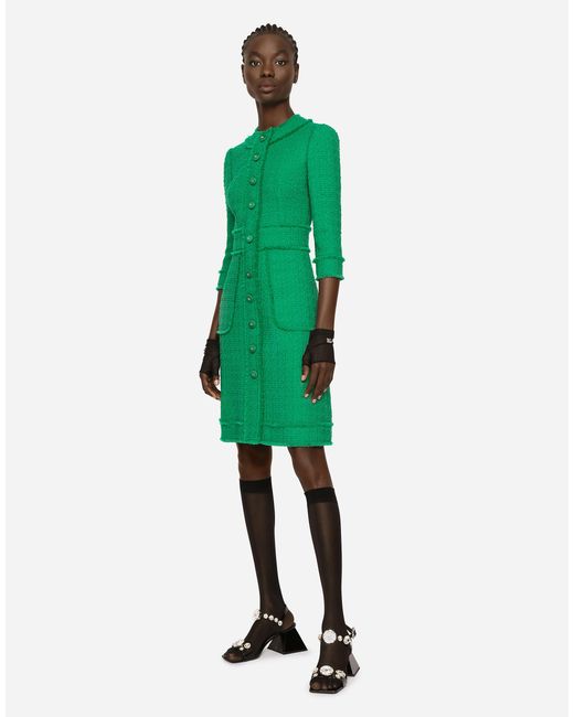 Dolce gabbana green clearance dress