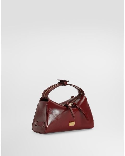 Dolce & Gabbana Red Vittoria Calfskin Handbag