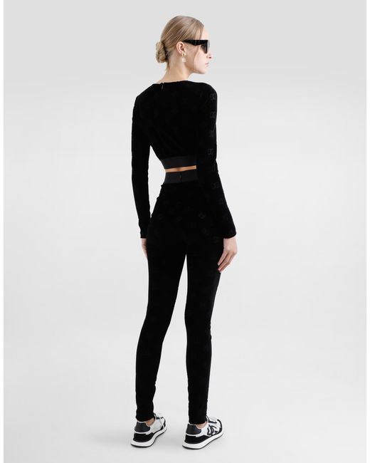 【送料&関税込】Dolce & Gabbana Chenille Leggings Dolce & Gabbana Leopard-jacquard cotton-chenille leggings