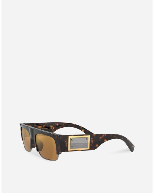 メンズ Dolce & Gabbana Logo Plaque Sunglasses Multicolor