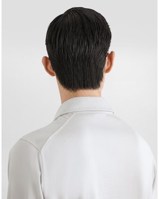 Dolce & Gabbana White Polo M/Corta for men