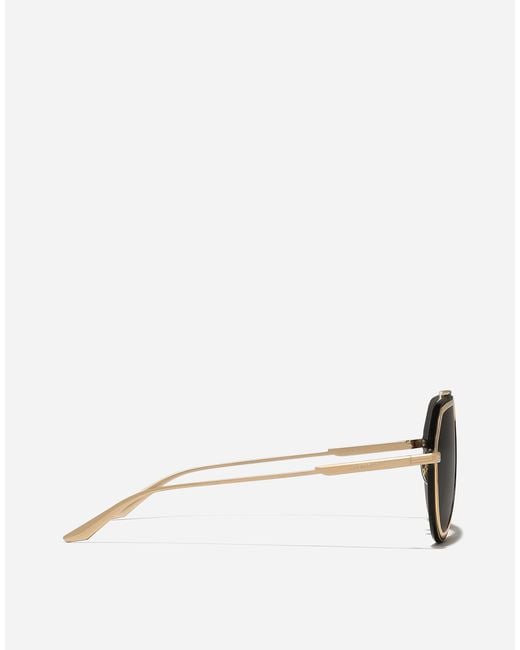 Lunettes De Soleil Metal Classic Dolce & Gabbana pour homme en coloris Black