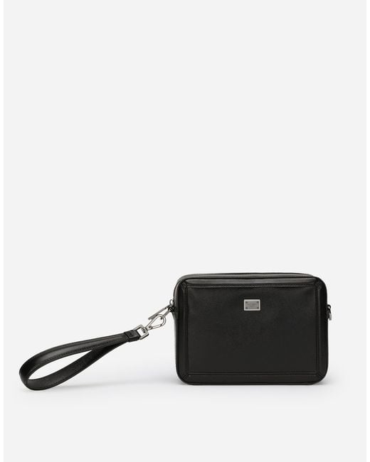 Dolce & Gabbana メンズ ブラック Calfskin Mini Bag