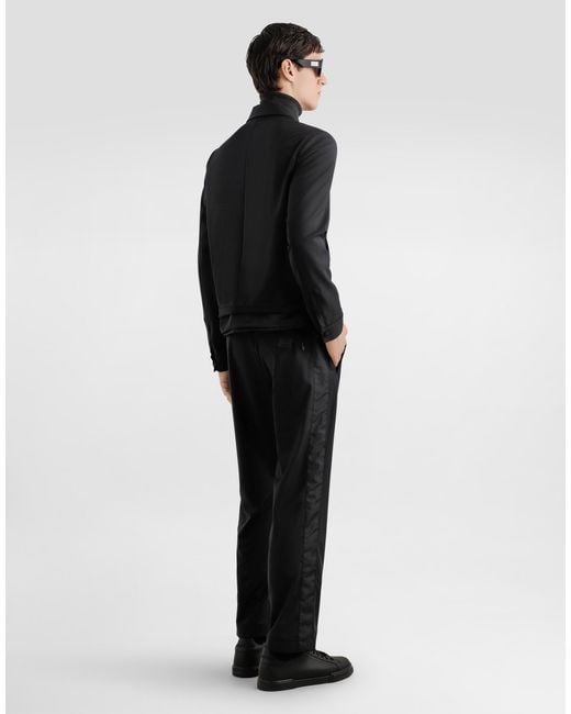 メンズ Dolce & Gabbana Wool Canvas Jacket Black
