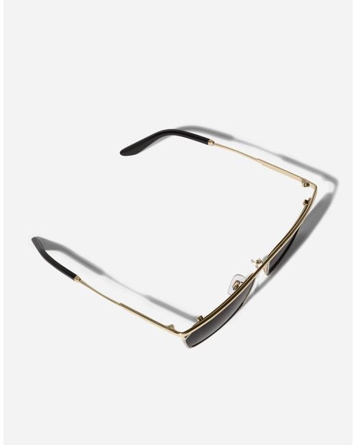 Lunettes De Soleil Metal Classic Dolce & Gabbana pour homme en coloris Gray