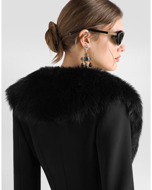 Dolce & Gabbana Black Single-Breasted Wool Jacket