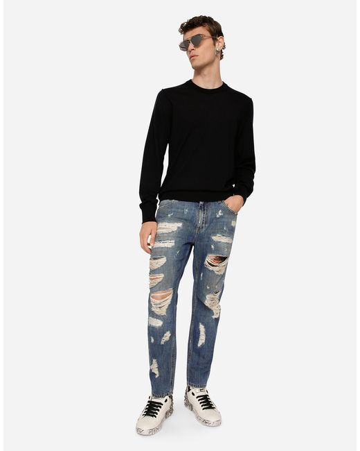 Dolce & Gabbana Black Refined Knits for men