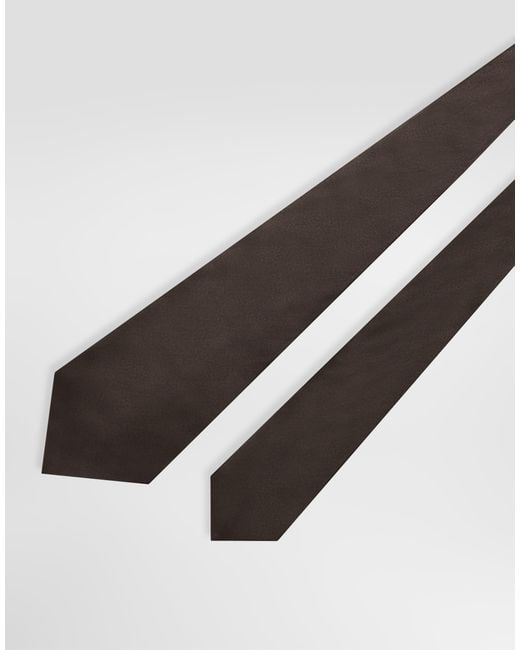 Dolce & Gabbana White Satin Tie for men