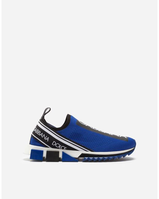 Dolce \u0026 Gabbana Synthetic Sorrento Sneakers With Logo in Blue for Men -  Save 47% - Lyst