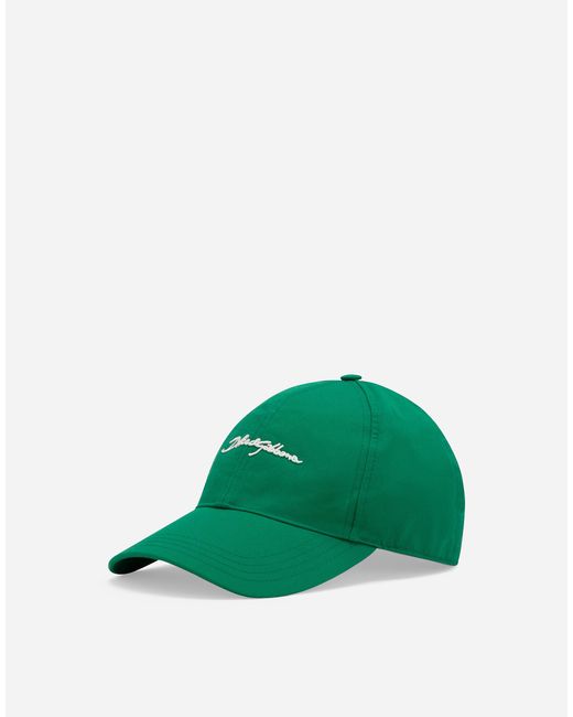 メンズ Dolce & Gabbana ロゴ ベースボールキャップ Green