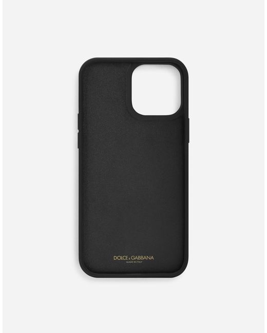 Dolce & Gabbana Black Logo-Tag Iphone 13 Pro Max Case for men