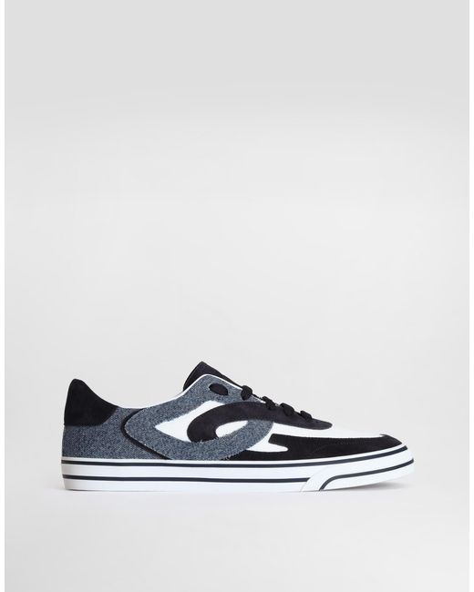 Dolce & Gabbana Blue Dg Sailing Canvas Sneakers for men