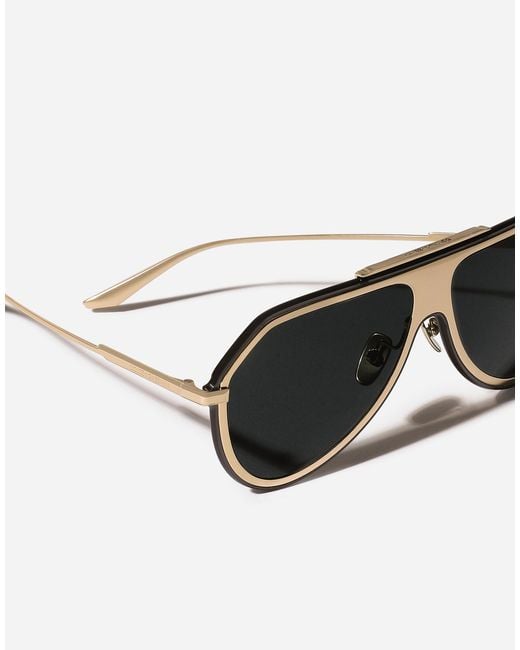 Lunettes De Soleil Metal Classic Dolce & Gabbana pour homme en coloris Black
