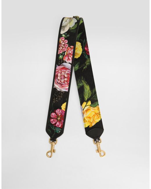 Dolce & Gabbana White Brocade Strap