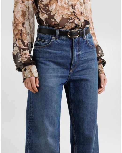 Dolce & Gabbana 5-Pocket Denim Trousers Blue