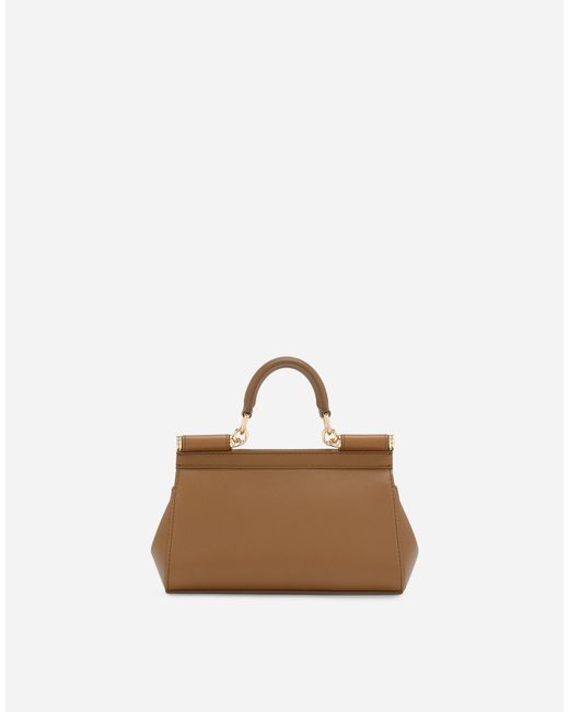 Dolce & Gabbana Natural Small Sicily Handbag