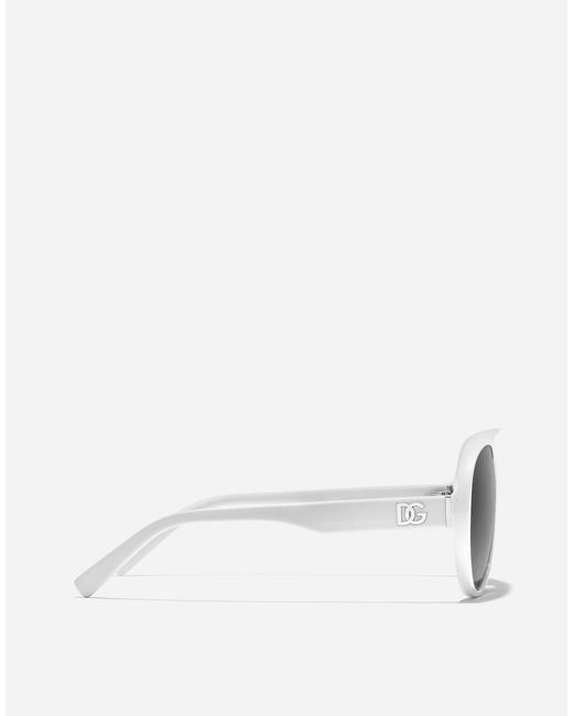 Dolce & Gabbana Gray Maiolica Arancione Sunglasses