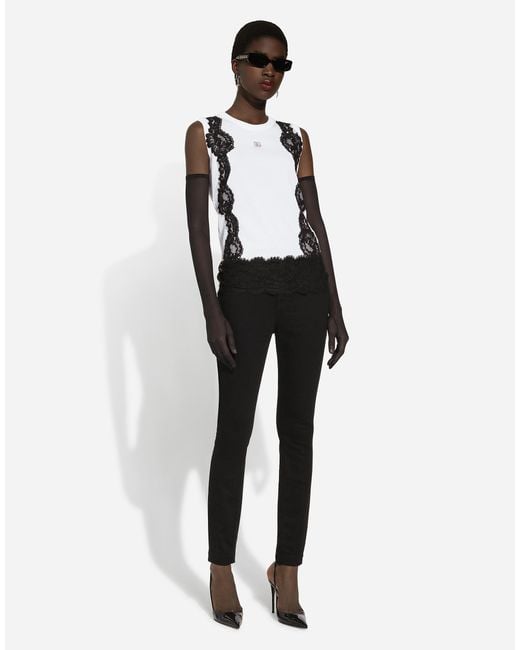 Dolce & Gabbana Black High-Rise Skinny Jeans