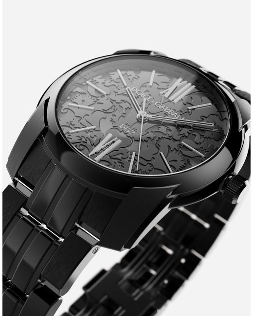 メンズ Dolce & Gabbana ウォッチ「ダマスコ」 Dlcスチール Black