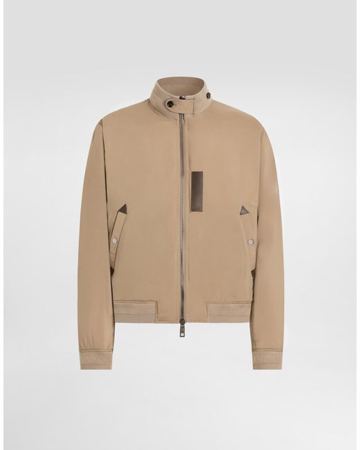 Dolce & Gabbana Natural Satin Padded Jacket for men