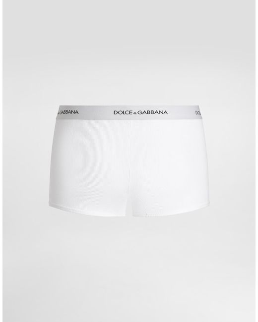Dolce & Gabbana White Cotton Jersey Regular-Fit Boxers for men