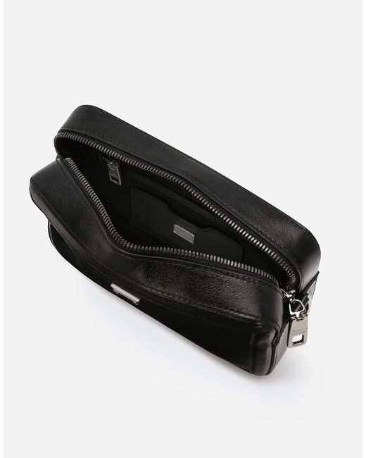 Dolce & Gabbana Black Calfskin Mini Bag for men