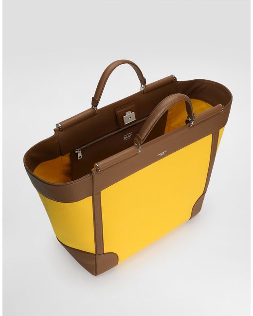 Dolce & Gabbana Yellow Sicily Handbag for men