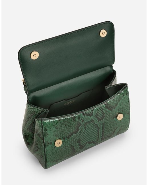 Dolce & Gabbana Green Medium Sicily Handbag