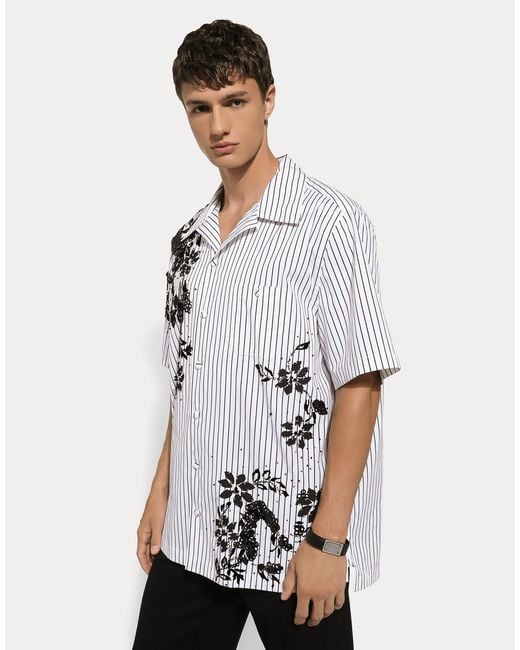 Bracelet En Cuir De Veau Dolce & Gabbana pour homme en coloris White