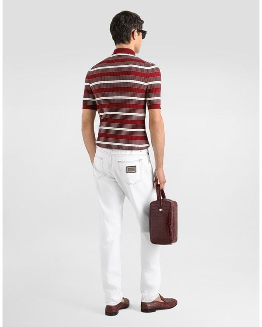 Dolce & Gabbana Red Polo M/C for men