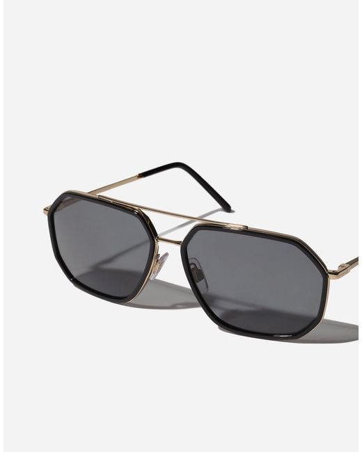 Dolce & Gabbana Gray Gros Grain Sunglasses for men