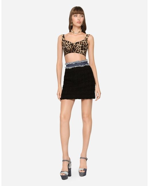 Dolce & Gabbana Multicolor Short Bustier Top