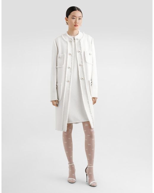 Dolce & Gabbana White Coats & Jackets