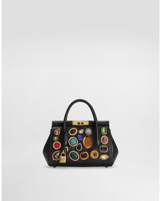 Dolce & Gabbana Plongé Calfskin Day Mini Marlene Handbag Multicolor
