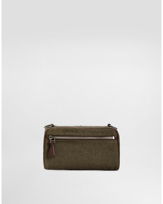Dolce & Gabbana Multicolor Lock Fabric Crossbody Bag for men