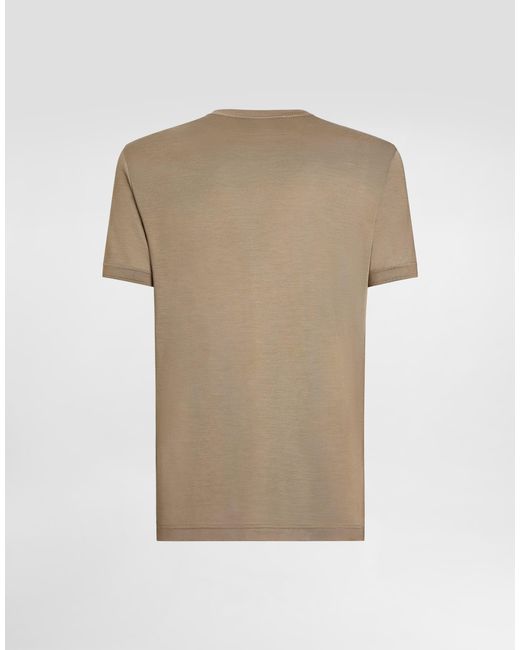 Dolce & Gabbana Natural T-Shirt M/Corta Giro for men
