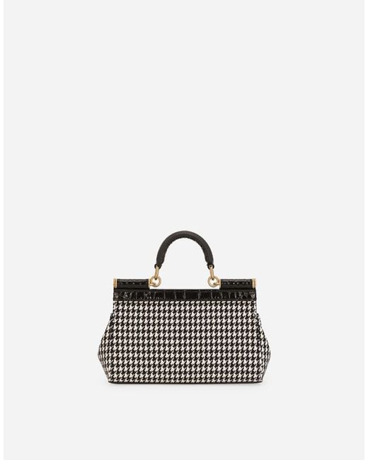 Dolce & Gabbana White Small Sicily Handbag