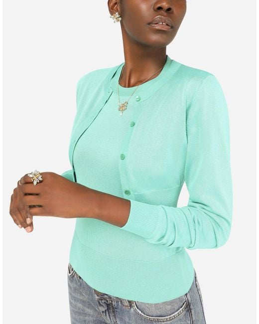 Boucles D'Oreilles Butterfly En Jaune 18 Carats Et Aigues-Marines Dolce & Gabbana en coloris Metallic